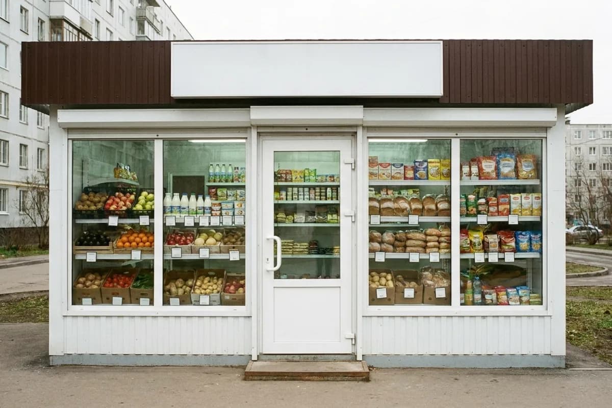 Продукты у дома: как может выглядеть точка после оформления